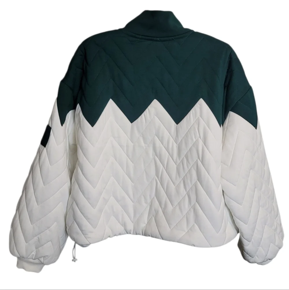 🆕️ Free People Movement Zig Zag Pullover in Evergreen Combo - Picture 14 of 15